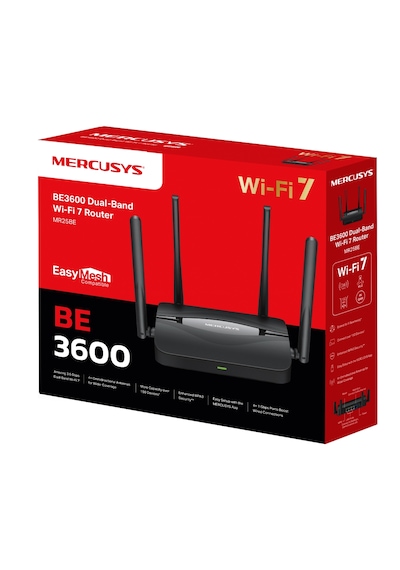 Mercusys Mr25be Easymesh Uyumlu Be3600 Çift Bant Wi-fi 7 Router