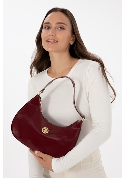 U.S. Polo Assn. Kadın Bordo Rugan Kol Çantası 50317815-VR014