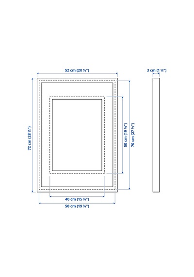 Ikea Rödalm Beyaz Çerçeve 50x70 Cm Beyaz