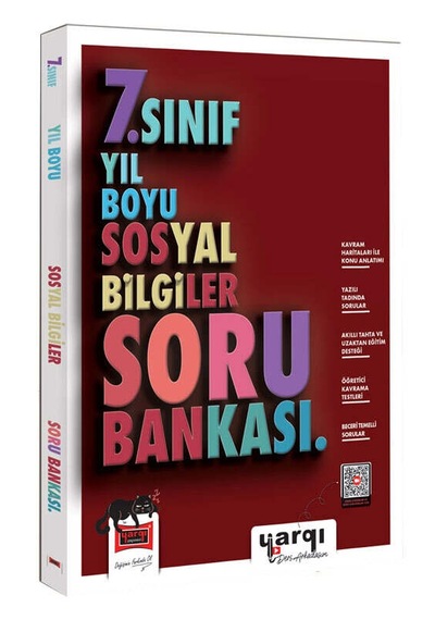Yargı Ders Arkadaşım 7.sınıf Yıl Boyu Sosyal Bilgiler Soru Bankası