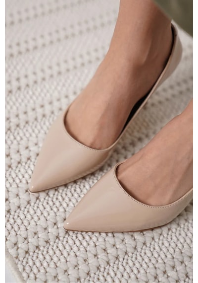 Trendella Nude Rugan Kadın Stiletto Tr18ms01b Siyah
