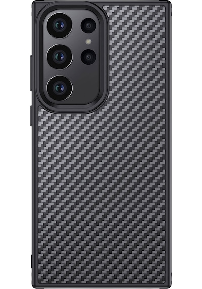 Wlons Galaxy S23 Ultra Uyumlu Aramid Karbon Fiber Magsafe Özellikli Kılıf
