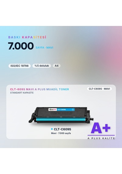 Samsung Clt-c609s Mavi Uyumlu Toner A Plus / Clp-770 / Clp-775