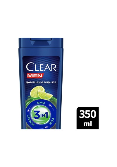 Men 3in1 Şampuan & Duş Jeli Yağlanma Karşıtı Lime Özü 350 Ml