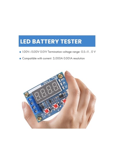 Lasonstiges Zb2l3 Pil Test Cihazı Led Dijital Ekran 18650 Güç Lityum Pil Güç Testi Direnç Kurşun Asit
