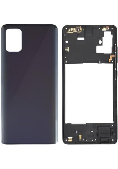 Samsung Galaxy Uyumlu A51 - Sm-a515f Full Kasa Arka Kapak Takım Siyah
