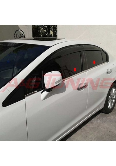 Honda Civic Krom Cam Çıtası Tk 2012-2016 4Prç Paslanmaz Çelik N11.5614 Honda Civic Krom Cam Çıtası Tk 2012-2016 4Prç Paslanmaz Çelik N11.5614