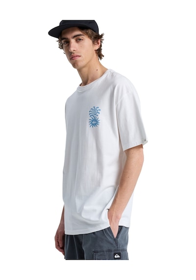 Evo Blossom Of Beyaz Bisiklet Yaka Normal Baskılı Erkek T-shirt White