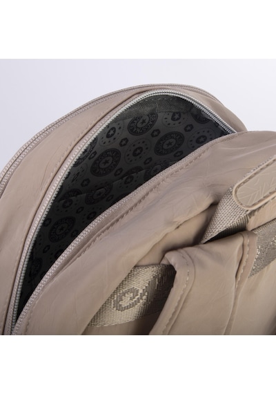 Nas Bag Kadın Çok Gözlü Hafif Su Geçirmez Unisex Water Proof Çanta Vizon