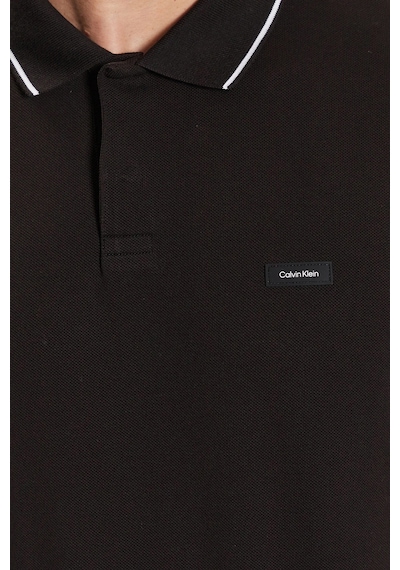 Calvin Klein Erkek Polo T Shirt K10K110596 BEH SİYAH Siyah