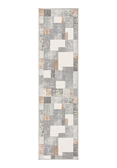 Enti Florya 8109 Gri Halı - Multi Modern Patchwork Desenli Halı