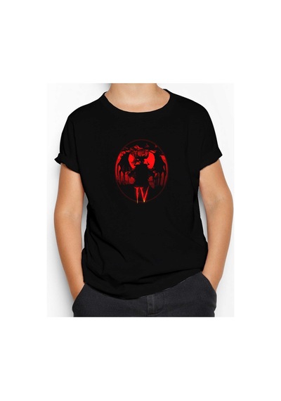 Zepplin Giyim Diablo IV Lilith is Waiting Siyah Çocuk Tişört Siyah