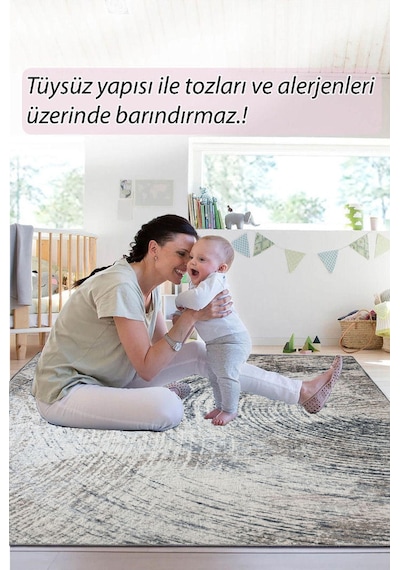Eskitme Şönil Desenli Dokuma Taban Dekoratif Halı Kilim Yolluk Dijital Baskı Halı Yıkanabilir