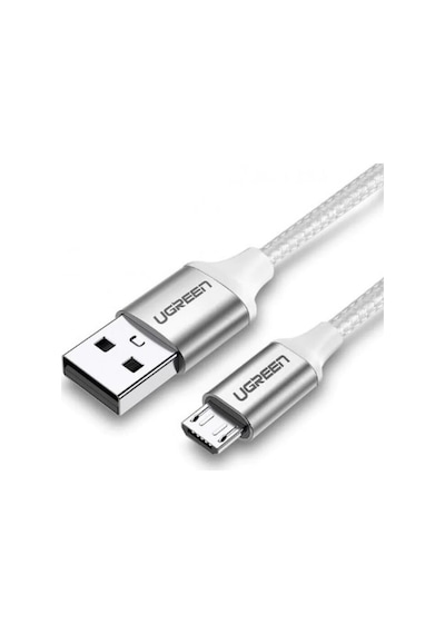 Ugreen Premium Micro Usb Şarj Ve Data Kablosu Silver 1 Metre