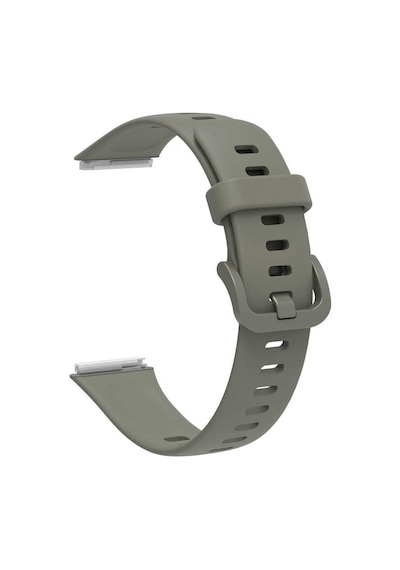 Ekılıf - Huawei Band 7 Uyumlu - Kordon Silikon Kordon Krd-71 - Gri