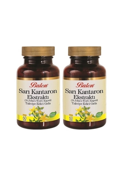 2 Kutu Balen Sarı Kantaron Kapsül 60x375 MG St.Johns Wort Kantoron