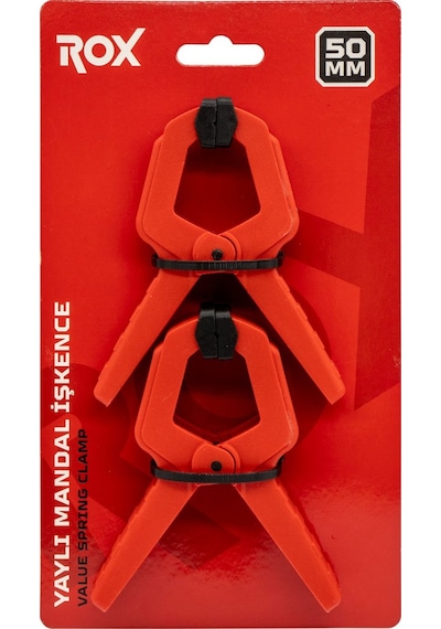 Rox 0148 Yaylı Mandal Tip Kıskaç Işkence 50 Mm 2 Li