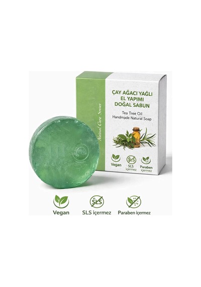 Çay Ağacı Yağlı El Yapımı Doğal Oval Sabun - 100 Gr Çay Ağacı