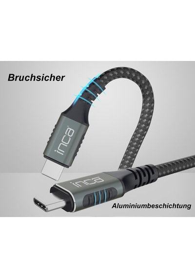 Itct-40 Usb4 8k 60hz Thunderbolt 4/3 40 Gbps Pd240w Type-c To Type-c Kablo-0.8m Usb 4, 40gbps Veri Aktarım Kapasitesi Gan Şarj Cihazı Ve Tüm Usb C Tipi Cihazlar