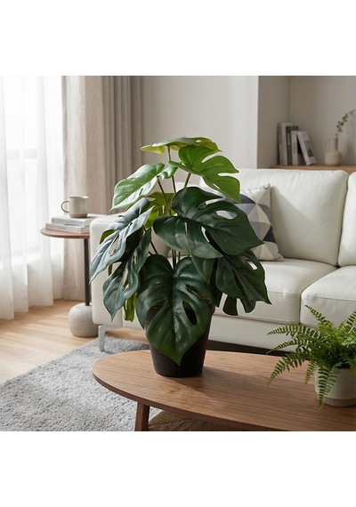 Koçtaş Yapay Bitki Monstera Çok Renkli
