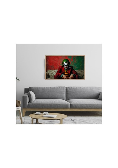 Poster Ahşap Çerçeveli Dekoratif Tablo Çok Renkli - 868787414 Çok Renkli