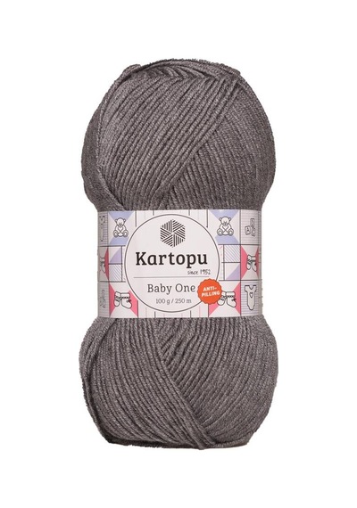 Kartopu Baby One El Örgü İpi  | Gri K1002