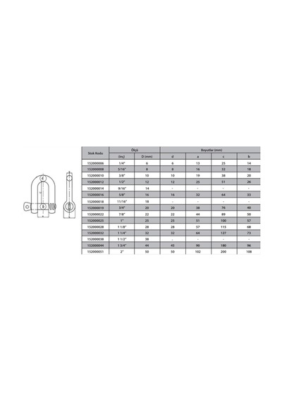 M12 Zincir Kilidi 1/2 3 Adet 5x5