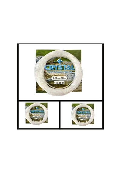 Cyrstal 0.50 Mm Beyaz Poşet Misina-po.004