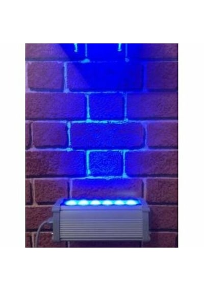 50 Cm Wallwasher Led Bina Dış Duvar Aydınlatma Mavi Işık Gri