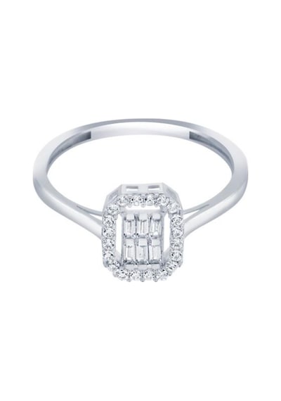 Gülaylar Diamond 489794308 Line Beyaz Altın 8 Ayar Baget Yüzük
