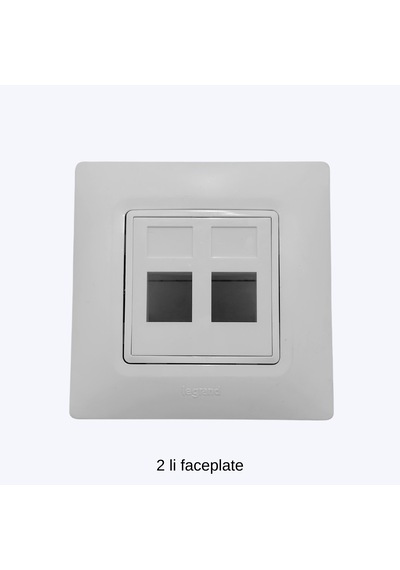 2'li Boş Faceplate Adaptör