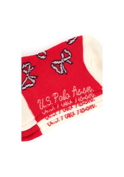 U.S. Polo Assn. U.s. Polo Assn. Kız Çocuk Kırmızı Çorap Soket 50318083-vr030
