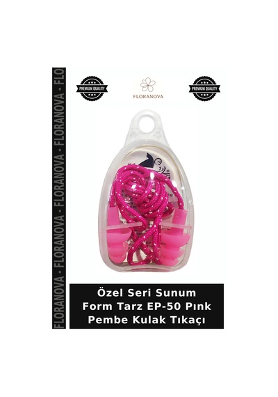 Özel Seri Sunum Form Tarz Ep-50 Pınk Pembe Kulak Tıkaçı Çok Renkli