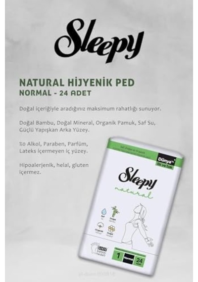 Natural Ultra Normal Hijyenik Ped 17 Al 15 Öde 24 Adet Ve 40'lı Günlük Ped