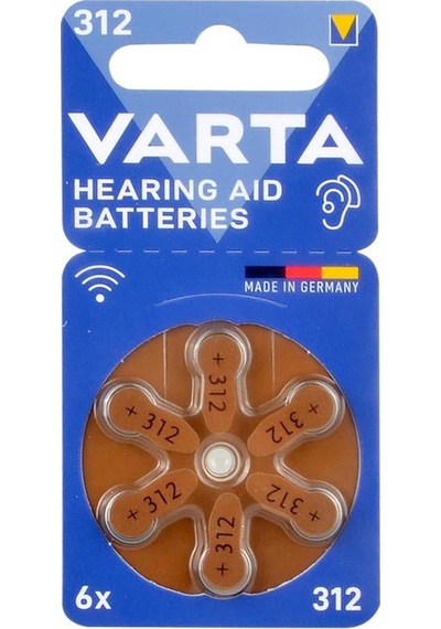 Varta 312 Kulaklık Pili 6lı Blister