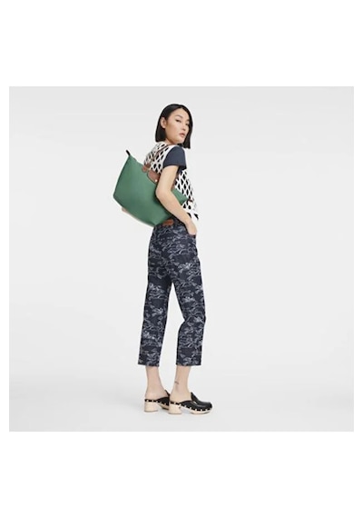 Longchamp Kadın Omuz Çantası Medium L2605 089 Yeşil