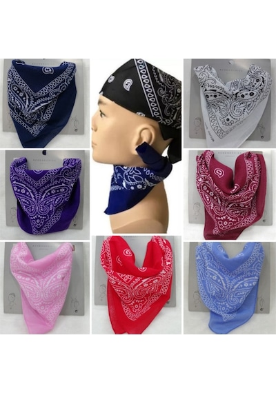Kare Bandana Fular / %100 Pamuk