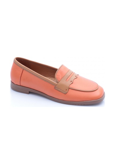 Dgn 010-1 Kadin Loafer Ayakkabi Orange