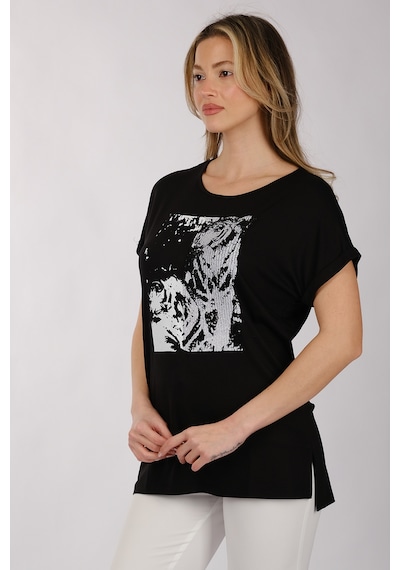 Daıdo Kadın T-shirt 20y311900832 Siyah