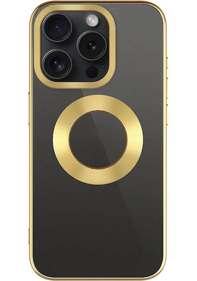 Apple Uyumlu iPhone 15 Pro Max Kılıf Tek Kamera Çerçeveli Logo Gösteren Zore Omega Kapak Lacivert