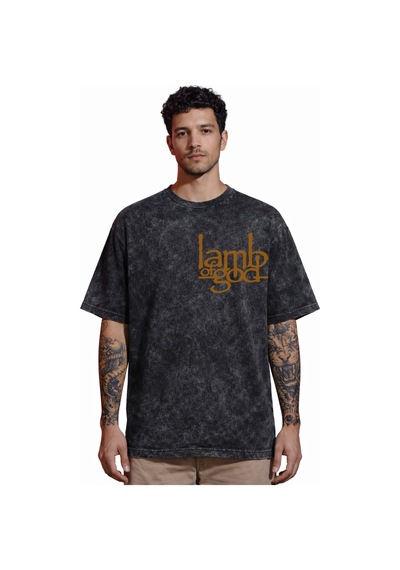 Tasarım Lamb Of God Rock Metal Müzik Grubu Sırt Baskılı Unisex Ov Siyah