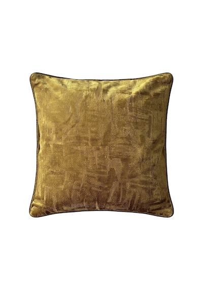 "sketch" Kadife Dokulu Kırlent Kılıfları - 45x45 Hardal