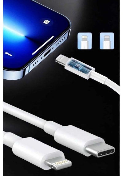 Iphone İos Uyumlu Hızlı Şarj Kablosu Type C To Lightning 12 13 14 15 Pro Max Diğer
