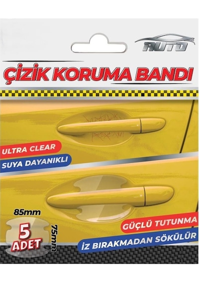 Oto Kapı Tutamaç İç Kısım Çizik Koruma Bandı 5adet