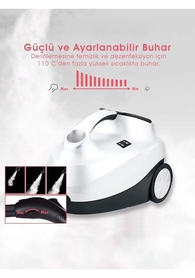 Pirantech CB-107C 2000 W Buharlı Temizleyici