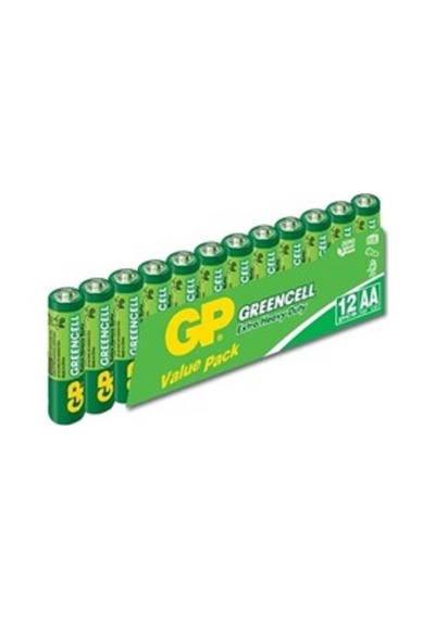 Gp Gp15g Greencell R6 Aa Çinko Kalem Pil 12'li Shrink