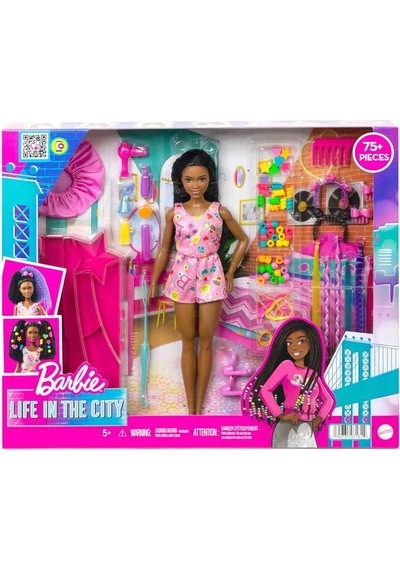 Bgt Barbie Brooklyn Eğlenceli Saçlar Oyun Seti Hhm39