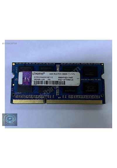 Kingston 4gb Ddr3 Pc3 12800s Sorunsuz Ram
