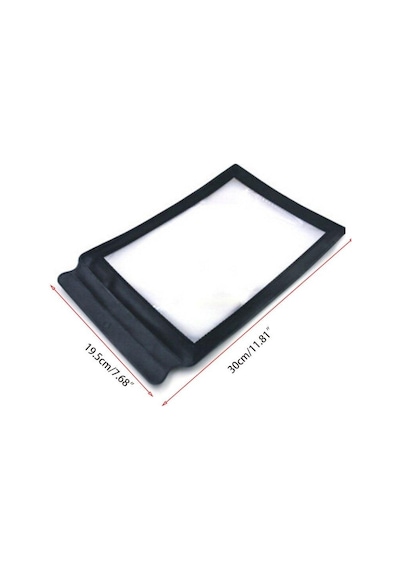 3X Büyüteç A4 Boyutu 30X19.5Cm Esnek Pvc Plastik Tam Sayfa Okuma