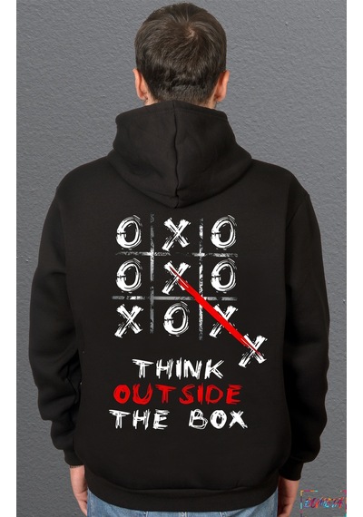 Bumeta Xox Kalıpların Dışına Çık Sweatshirt Unisex Kapüşonlu Hoodie 001
